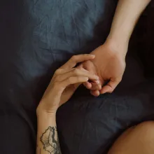 hands touching